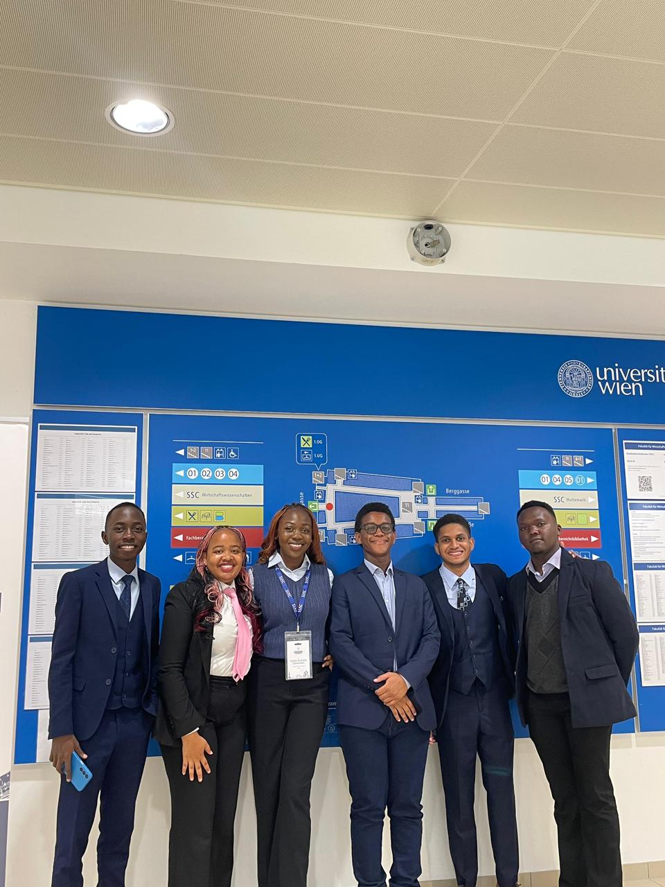Representing the University of Nairobi were Ayaga Max Liambillah, Hubert Wandeto, Mbarak Khalid, William Philip, Amanda Faizer, and Patience Kathambi.