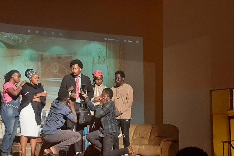  faculty of law  theatre of the absurd  performs a play the cursetomary