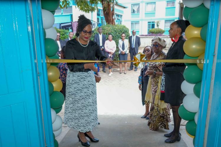 PS Roseline Njogu officially opens' the WCNREG office at FOL