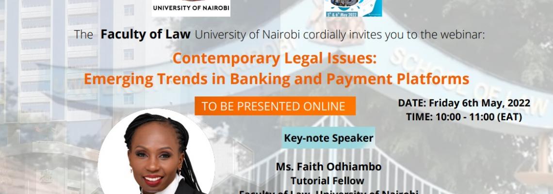 Contemporary Legal Issues: Emerging Trends in Banking and Payment Platforms